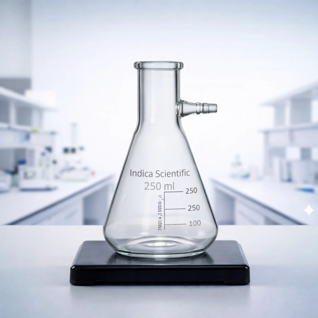 Büchner flask with plain side-arm connection